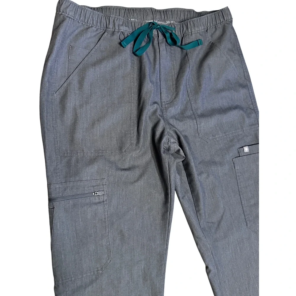 Figs Cairo Cargo Scrub Pants GRAPHITE Large